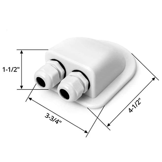 waterproof double cable connector for solar panel
