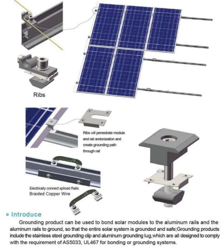 solar panel earth clamps solar panel earth clamps