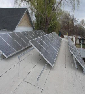 Mái nhà gắn kết hệ thống Pv