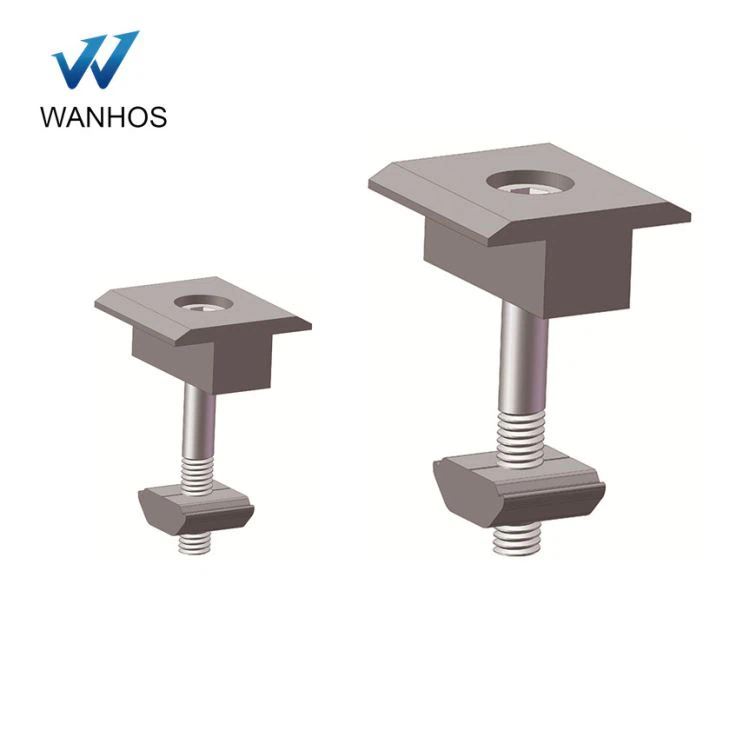 Frameless Solar Panel Inter Clamp Solar Mounting