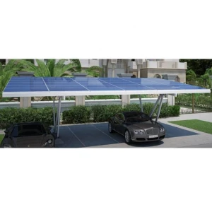 Cấu trúc nhôm năng lượng mặt trời chống gỉ Carport / giá đỡ xe